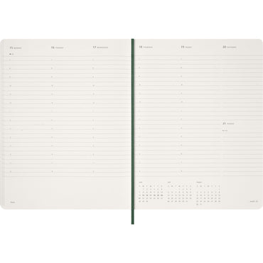 Moleskine 13 Month Essential Planner SC Weekly Vertical XXL Myrtle Green 2026