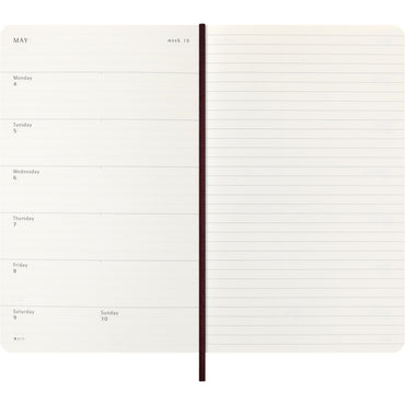 Moleskine Diary 12 Month Weekly + Notes HC Large Precious & Ethical Mamba Bordeaux 2026