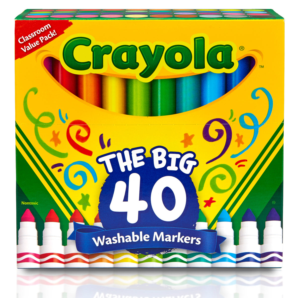 Crayola Washable Broadline Markers: The Big Set of 40