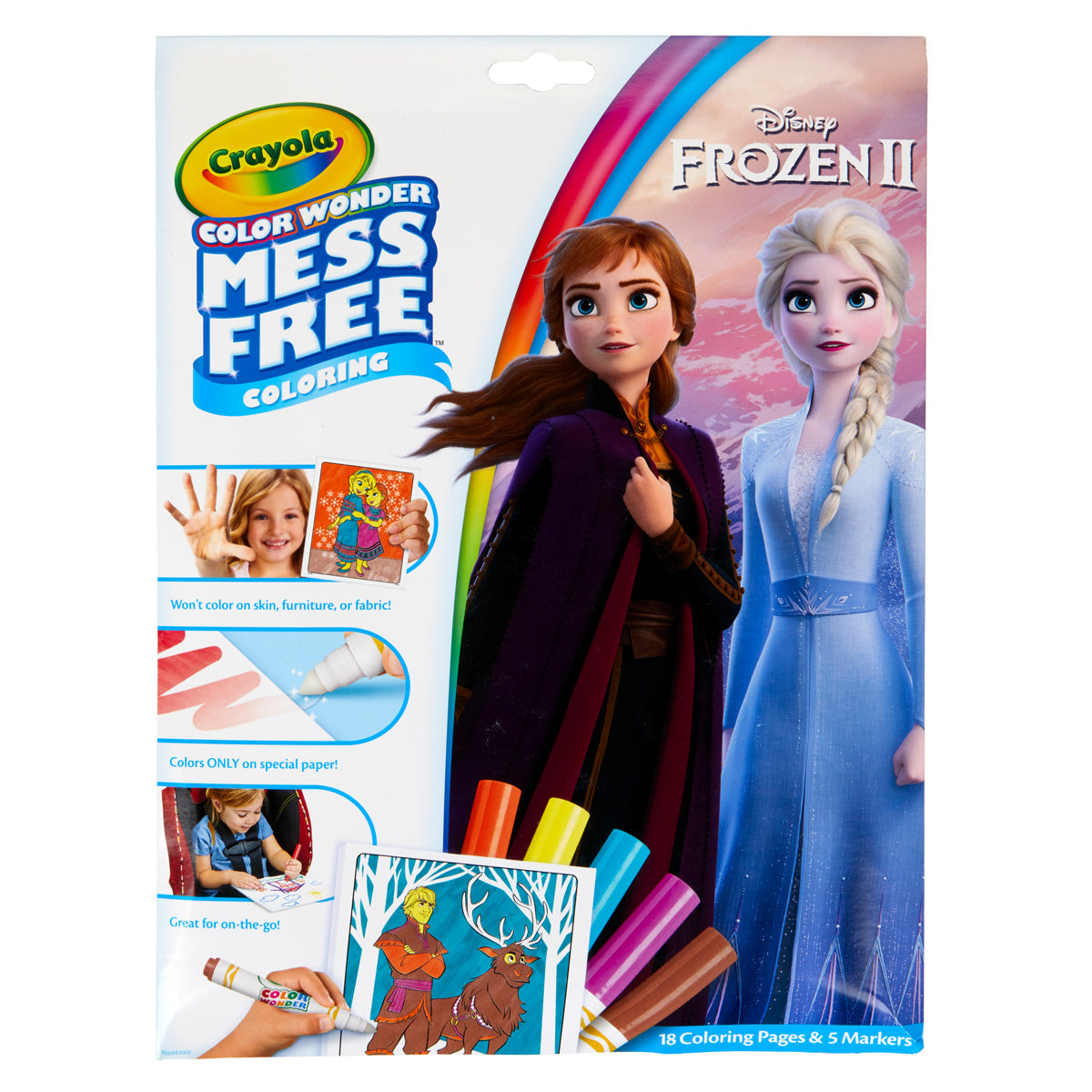 Crayola Frozen II Colour Wonder Colouring Book with Markers