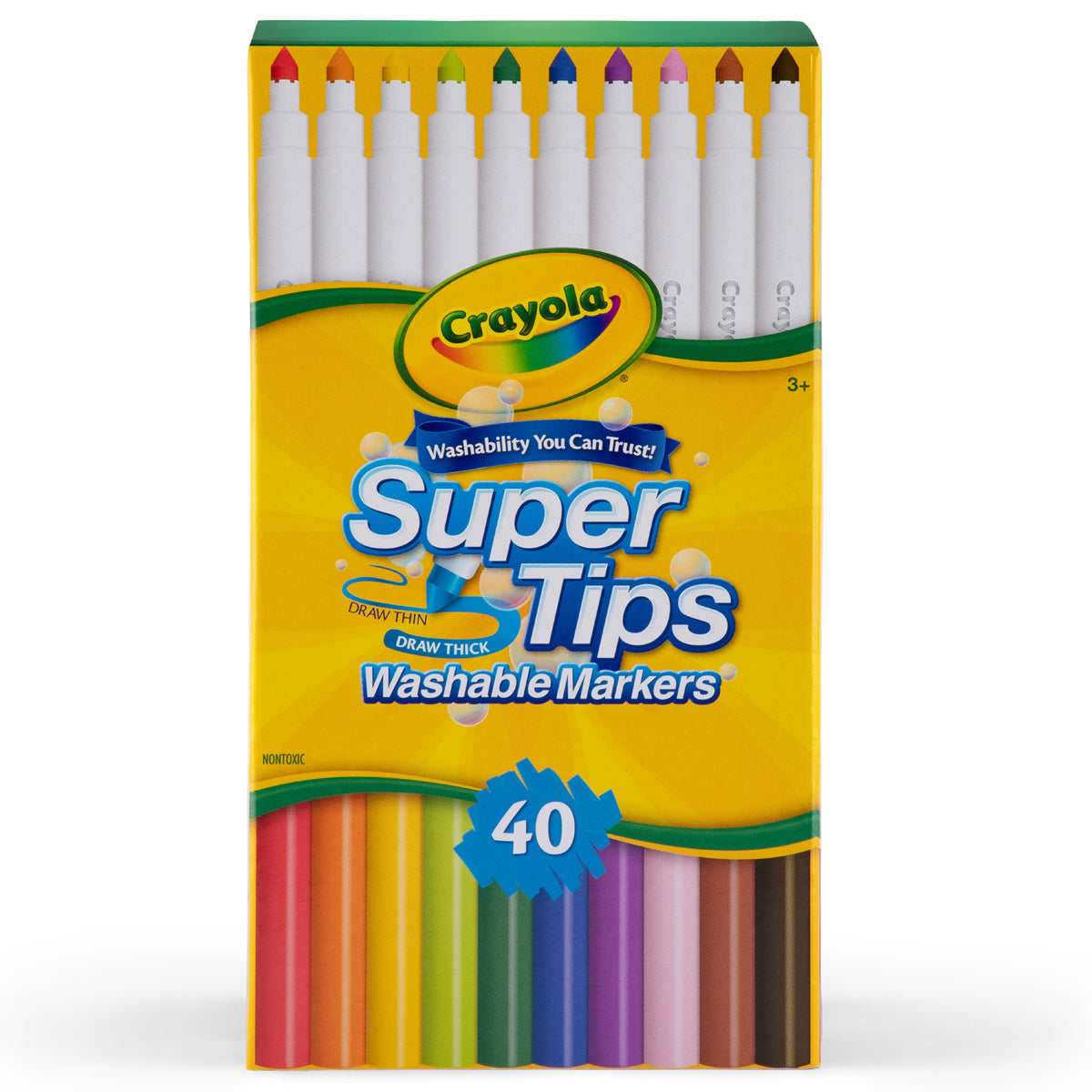 Crayola Supertips Markers Desk Pack of 40 Pieces