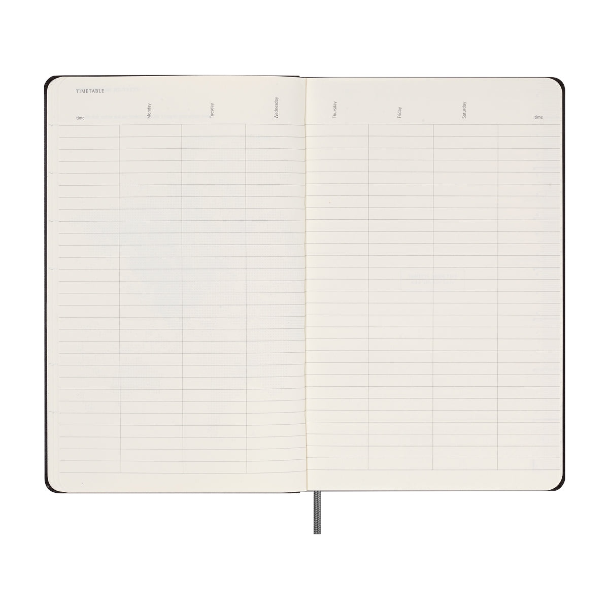 Moleskine Undated Planner Weekly + Notes Large Black