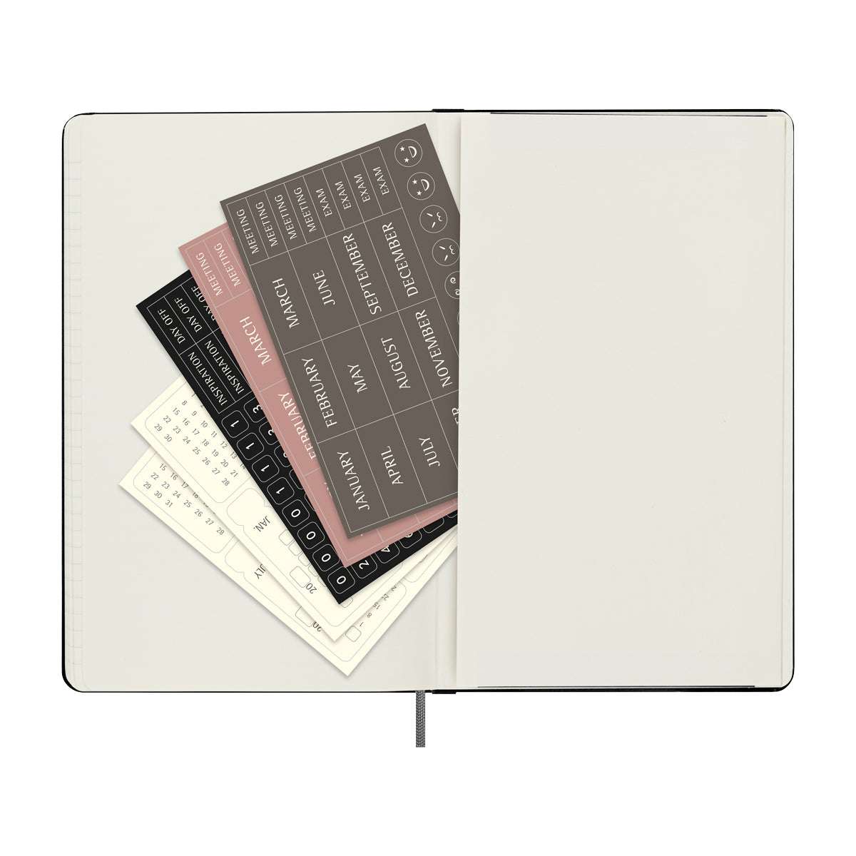 Moleskine Undated Planner Weekly + Notes Large Black