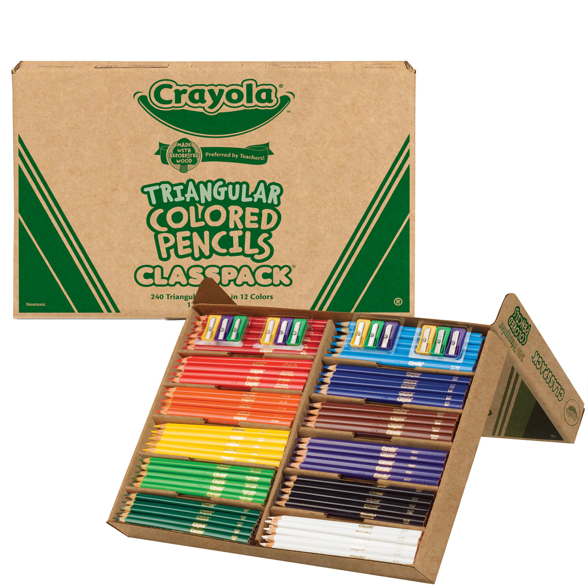 Crayola Triangular Coloured Pencil 240 Piece Classpack