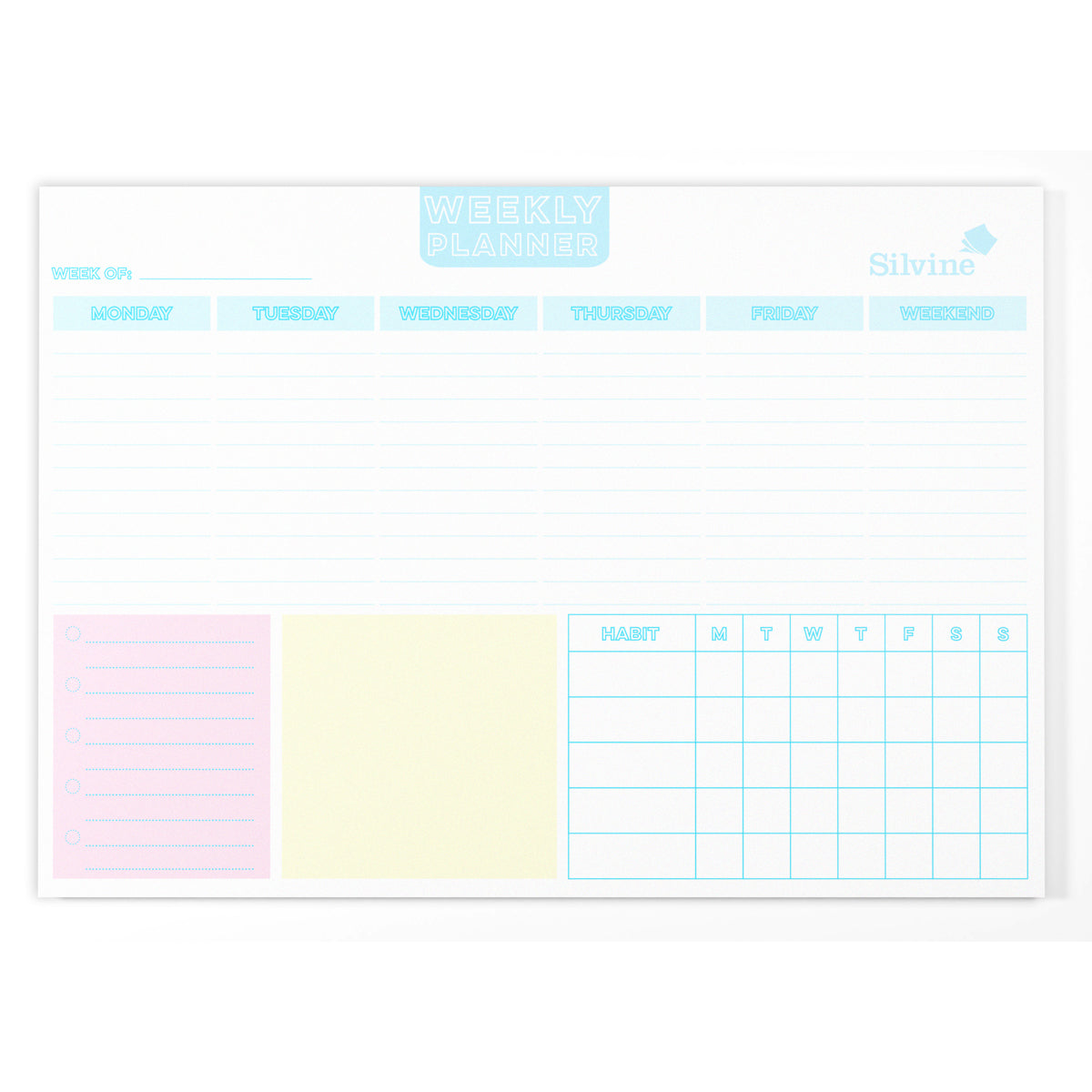 Silvine Get It Done A4 52 Sheets Weekly Planner