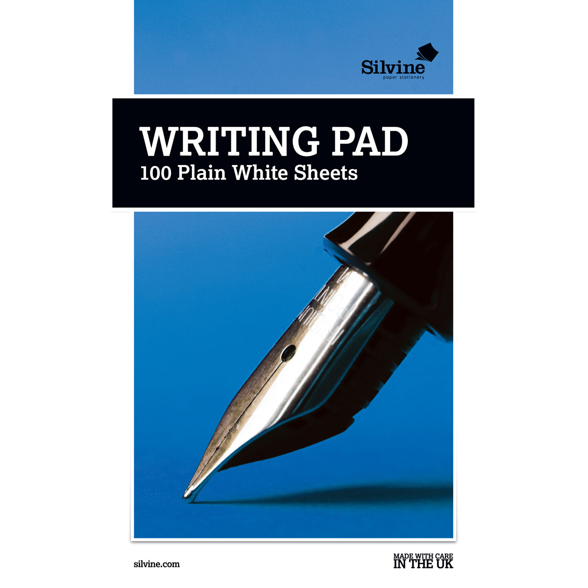 Silvine A5 100 Sheet Plain Writing Pad