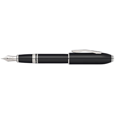 Cross Peerless 125 Obsidian Black Lacquer Fountain Pen (M nib)