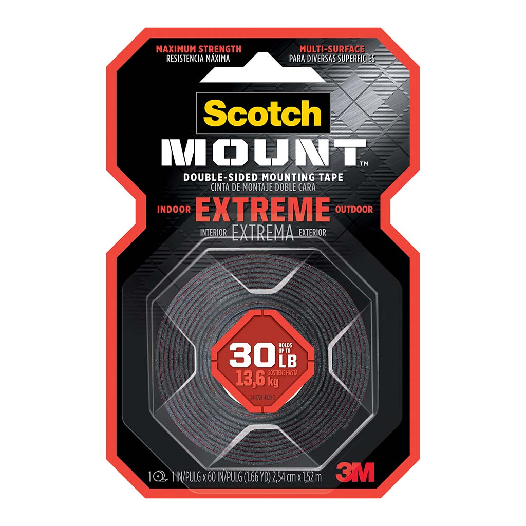 Scotch Extreme 2.5cm x 1.5m Mounting Tape