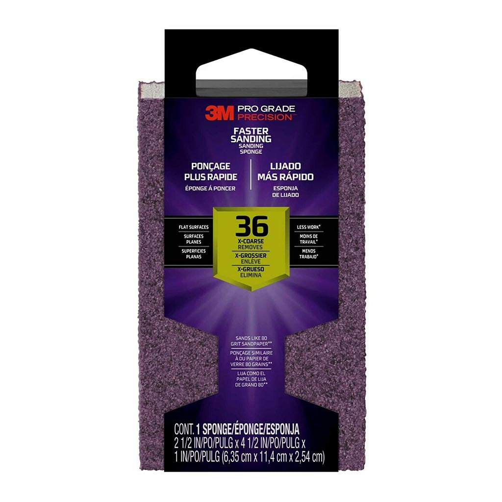 3M Pro Grade Sanding 36 Grit Block Sponge