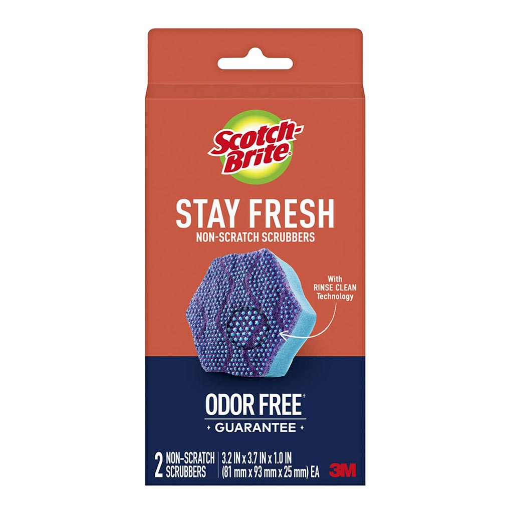 Scotch-Brite Scrub Dots Advanced SDA-2 Non-Scratch Scrubber Pack of 2