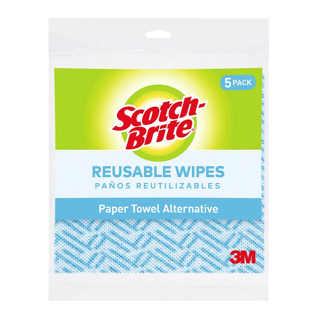 Scotch-Brite Reusable Wipes Pack of 5