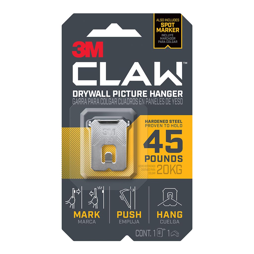 3M CLAW Drywall Picture Hanger 20kg