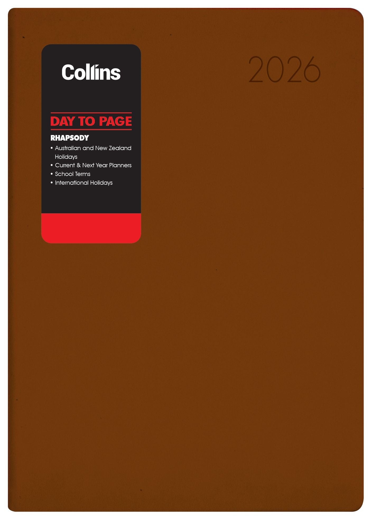 Collins Rhapsody A51 Day to Page Diaries Even Year