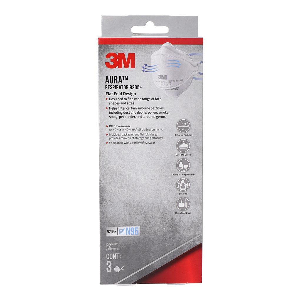 3M Aura N95 Particulate Respirators Pack of 3