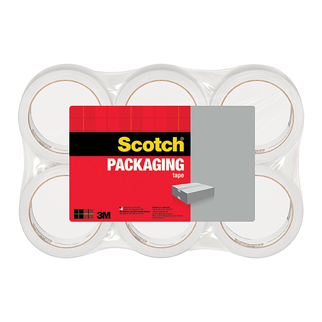 Scotch Packaging Tape 3350-OPP Clear 48MM X 75M Pack of 6