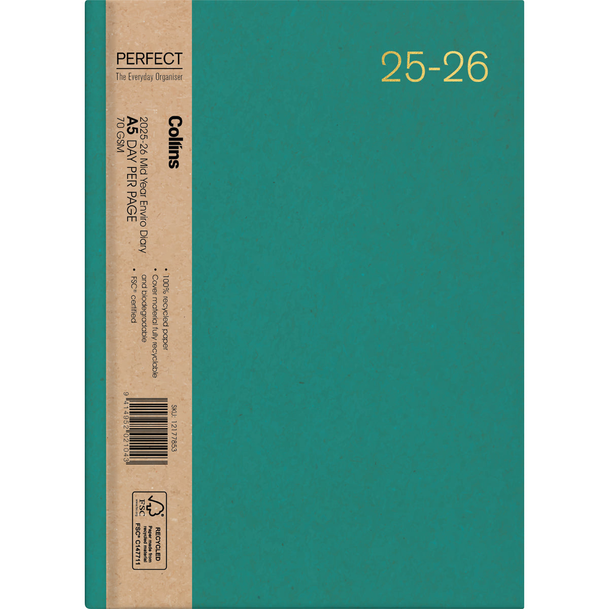 Collins Diary Mid Year Enviro A51 Day Per Page 2025/2026