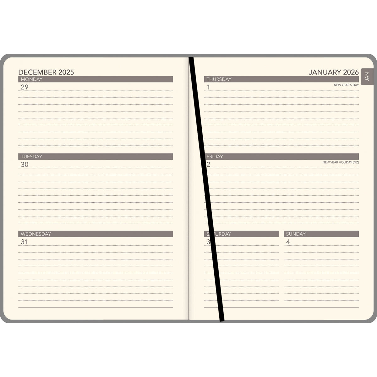 Collins Diary A53 Foil Geometric Even Year