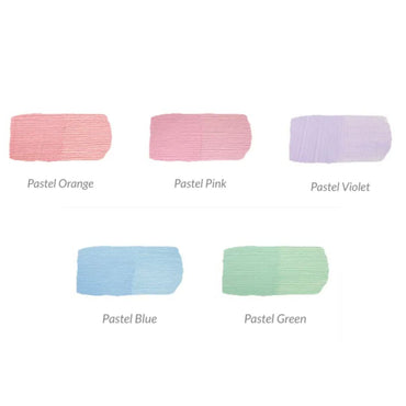 Chromacryl Acrylic Pastel Paint Set of 5 X 75ml