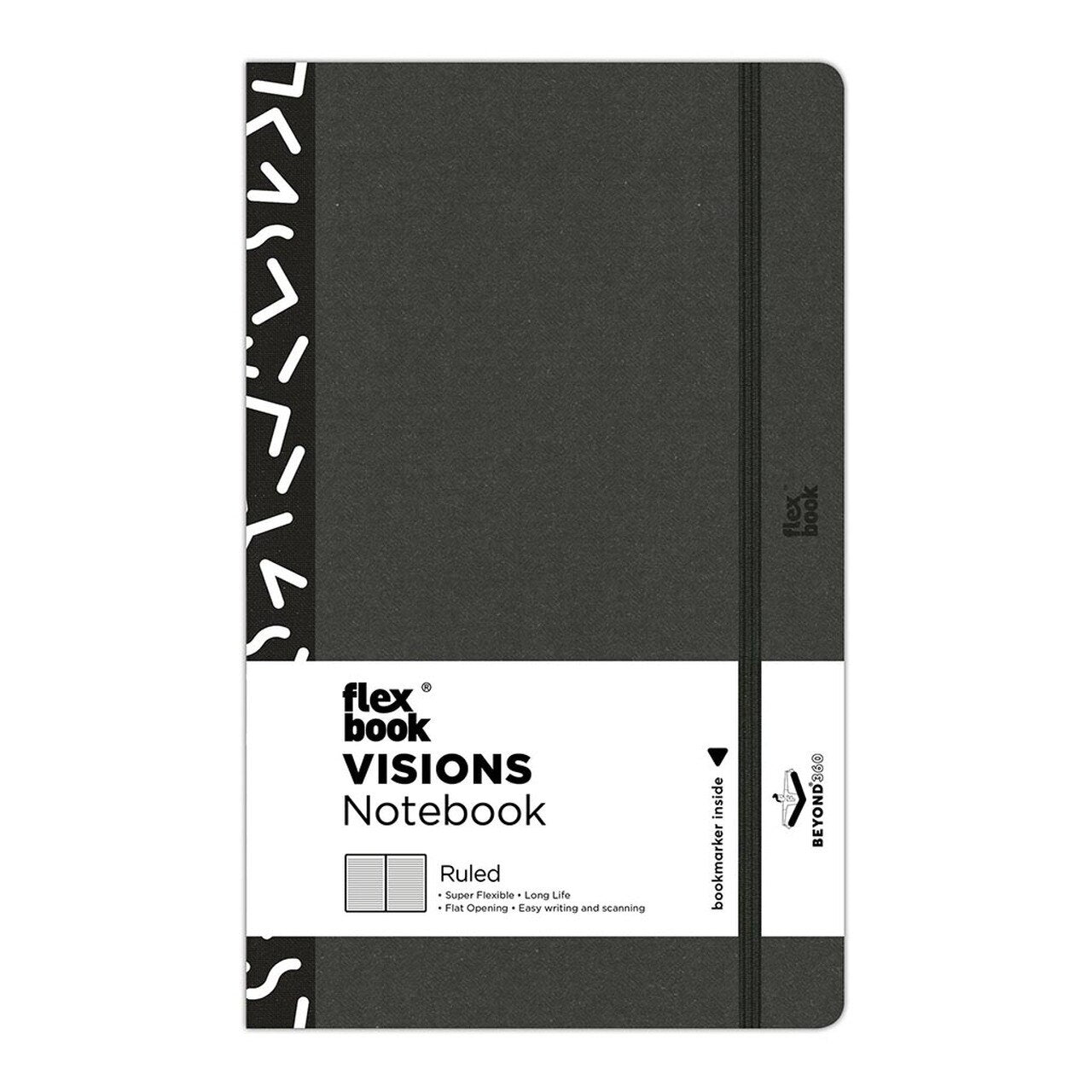 Flexbook Visions Notebook Ruled Black/white