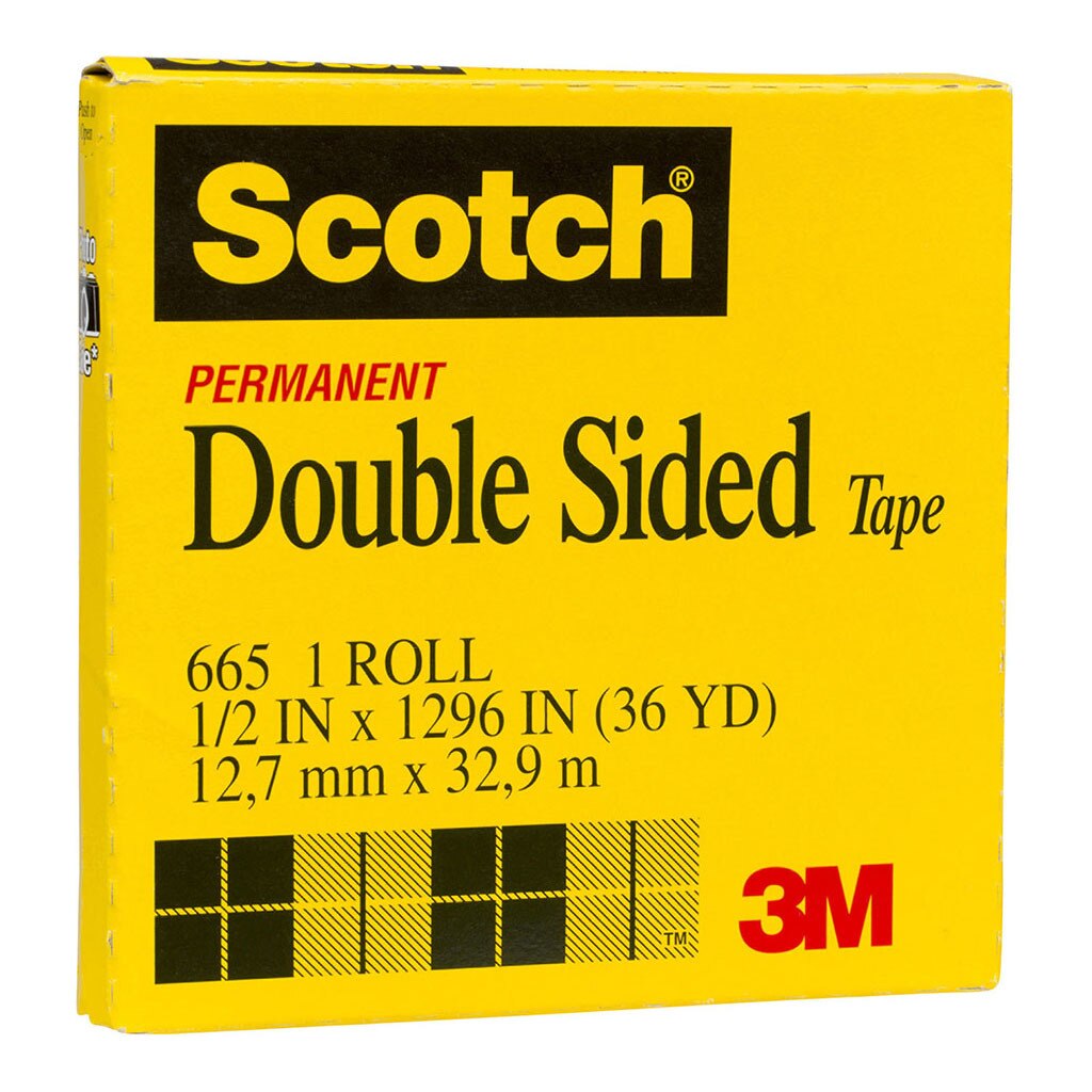 Scotch Double Sided Tape 665 12.7MMX33M