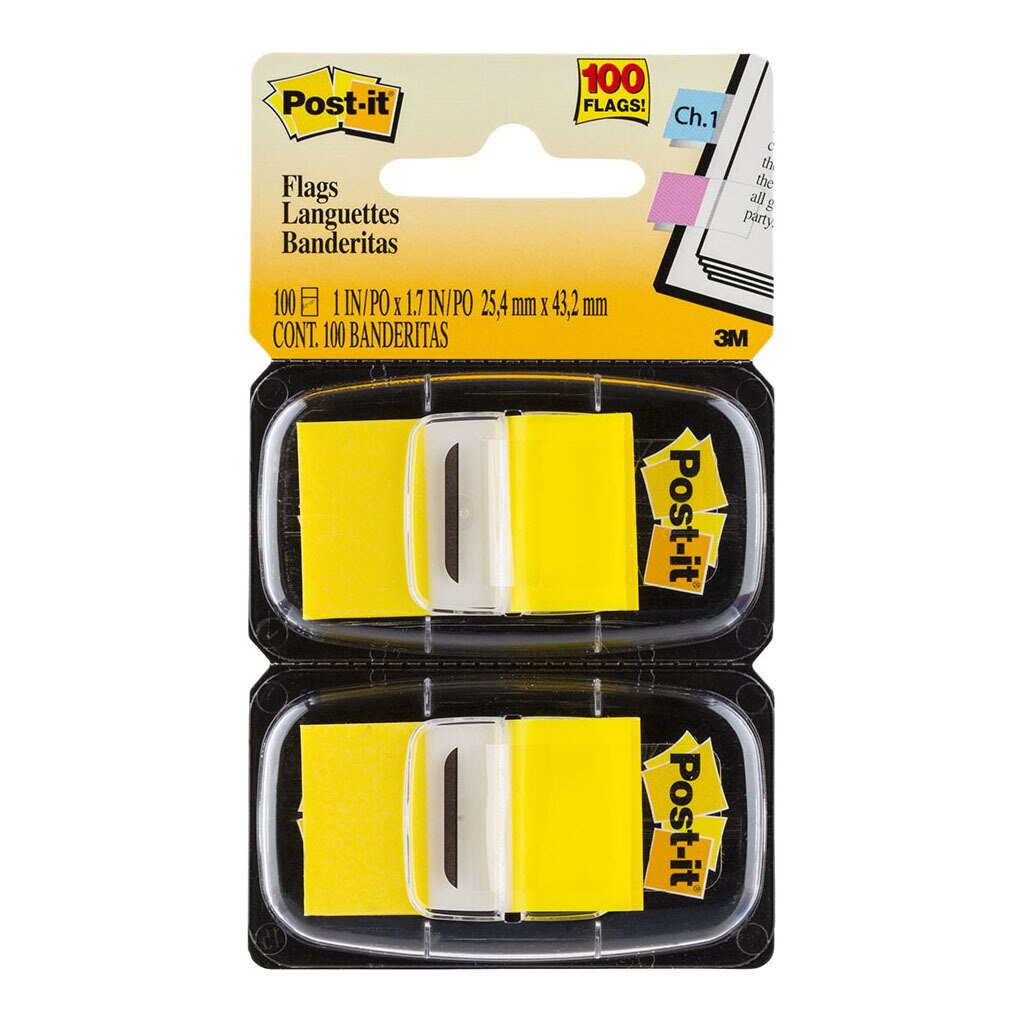 Post-it Flags 680-yw2 Yellow 25x43mm Pack of 2