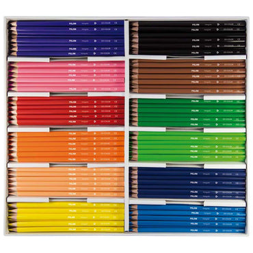 Milan Triangular Assorted Coloured Pencils Set Of 288
