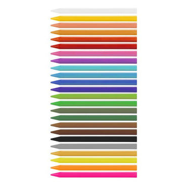 Milan Plastipastel Triangular Colouring Pencil Set of 24