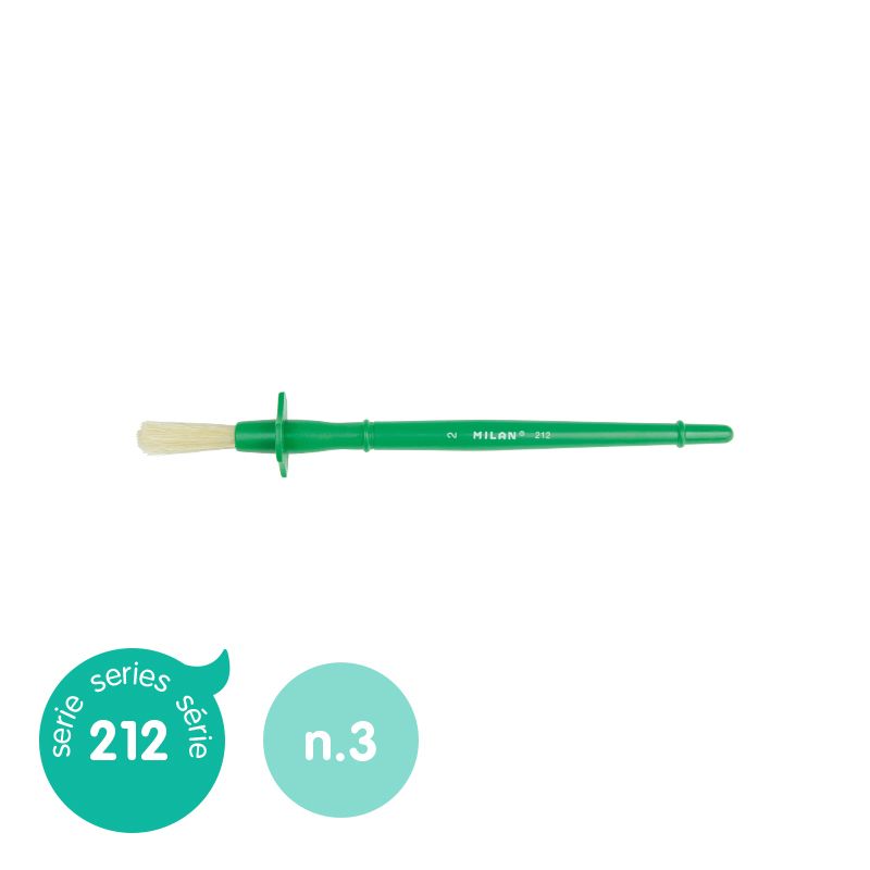 Milan Bristle 212 Series Size 3 Glue Brush