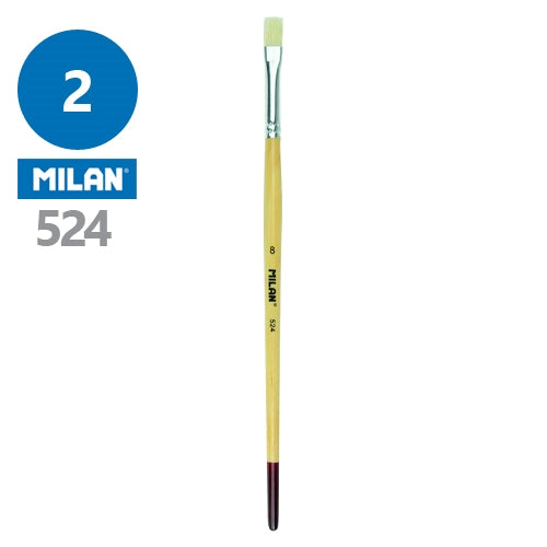 Milan Bristle Hair 524 Series Flat Brushes