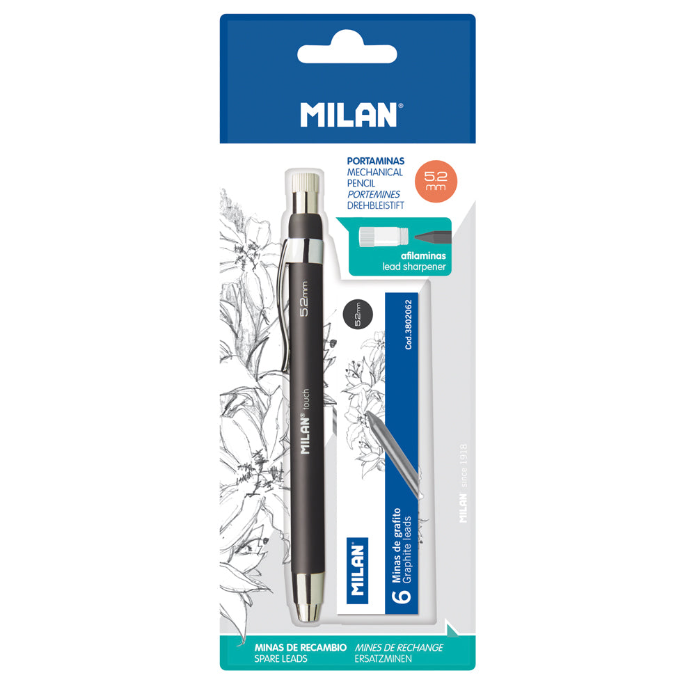 Kreatives Bild zu Milan Professional Mechanical Pencil B 5.2mm With 6 Leads – The Ink Spot Milan Professional Mechanical Pencil B 5.2mm With 6 Leads – The Ink Spot