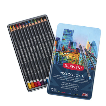Derwent Procolour Pencils Tin Of 12