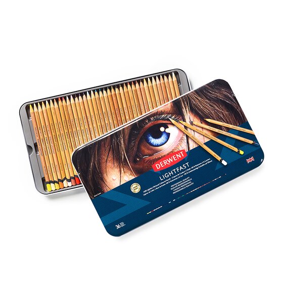 Derwent Lightfast Pencils Tin of 36