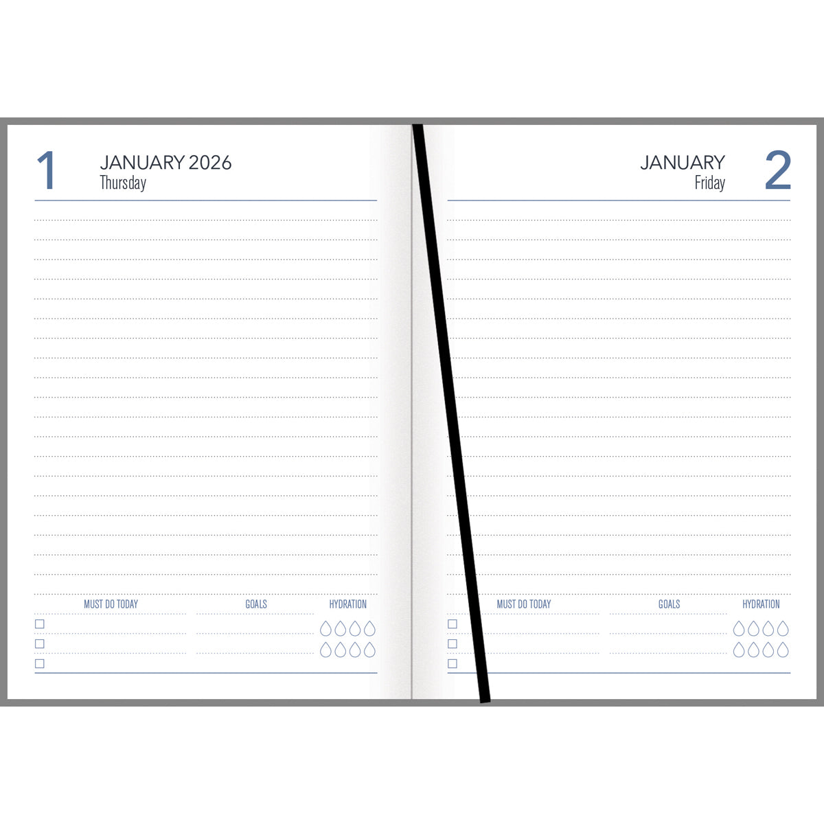 Collins Diary A61 Floral Even Year