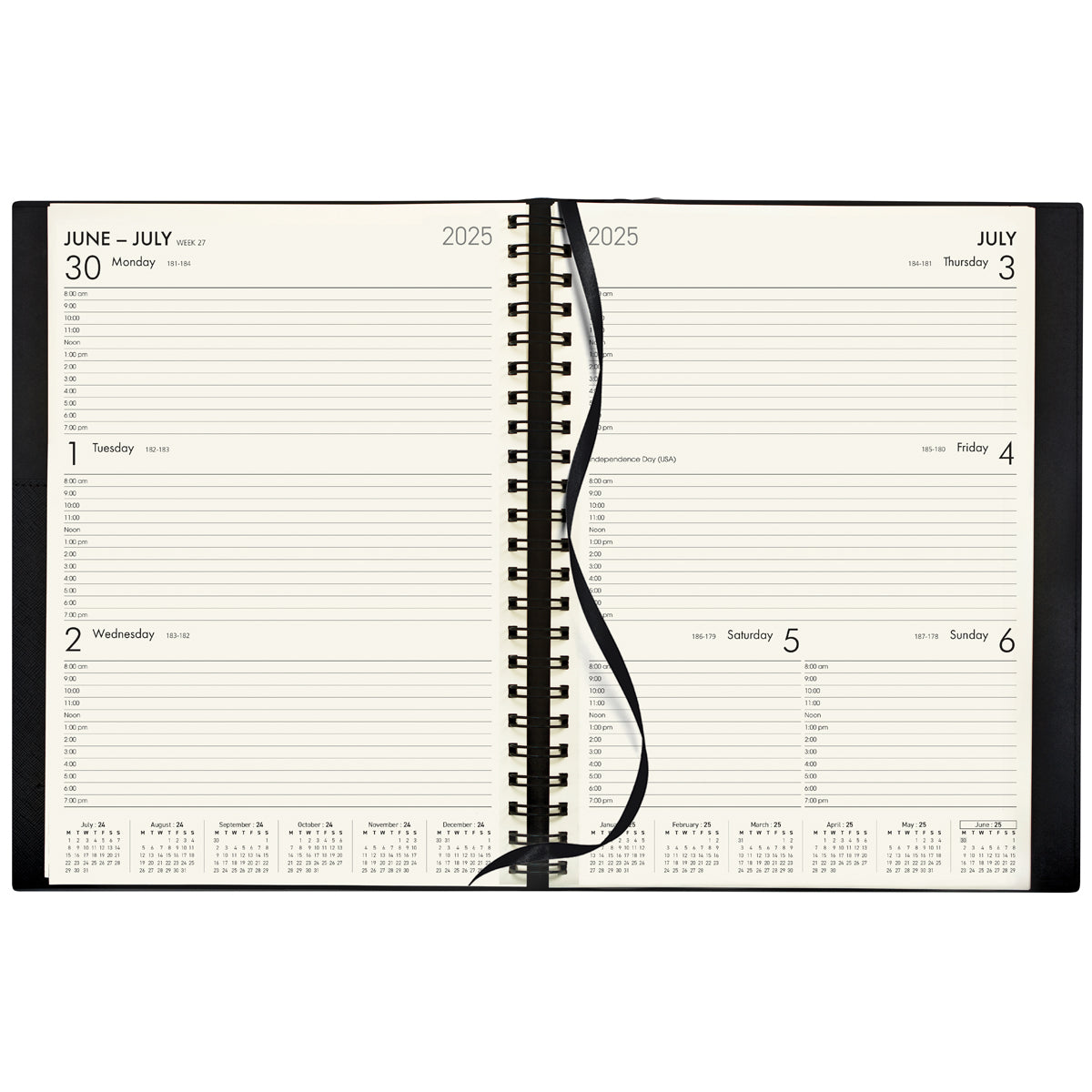 Collins Diary Mid Year Boston A43 Week To View 2025/2026