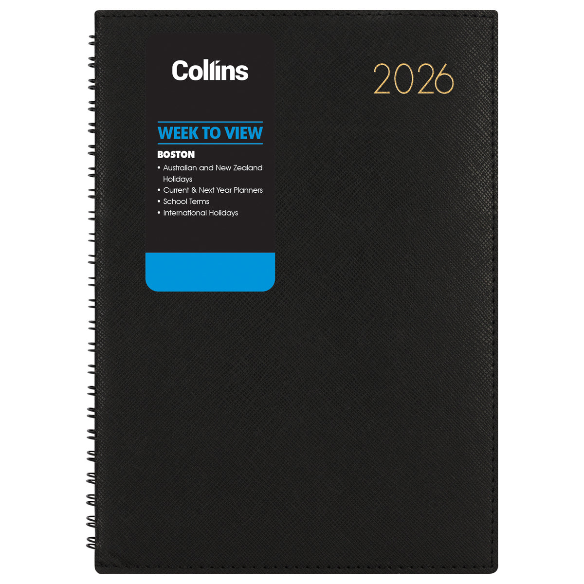Collins Boston A43 Week to View Diaries Even Year