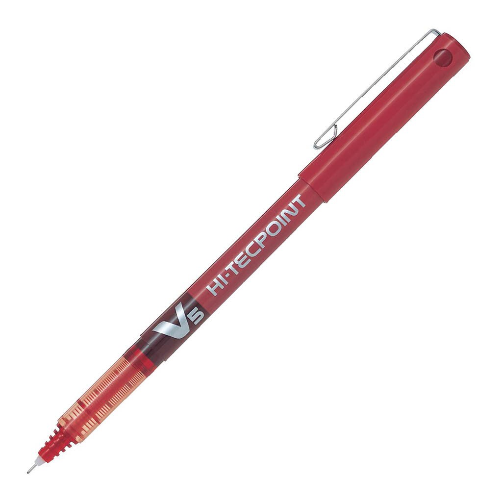 Pilot Hi-Tecpoint V5 Rollerball Extra Fine Pen - Pack Of 12