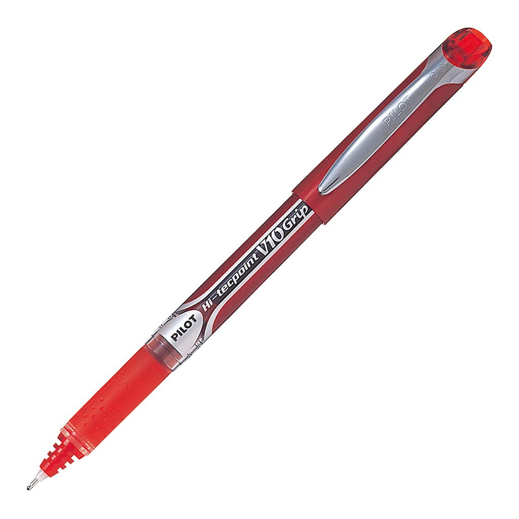 Pilot Hi-Tecpoint V10 Grip Rollerball Broad Pens