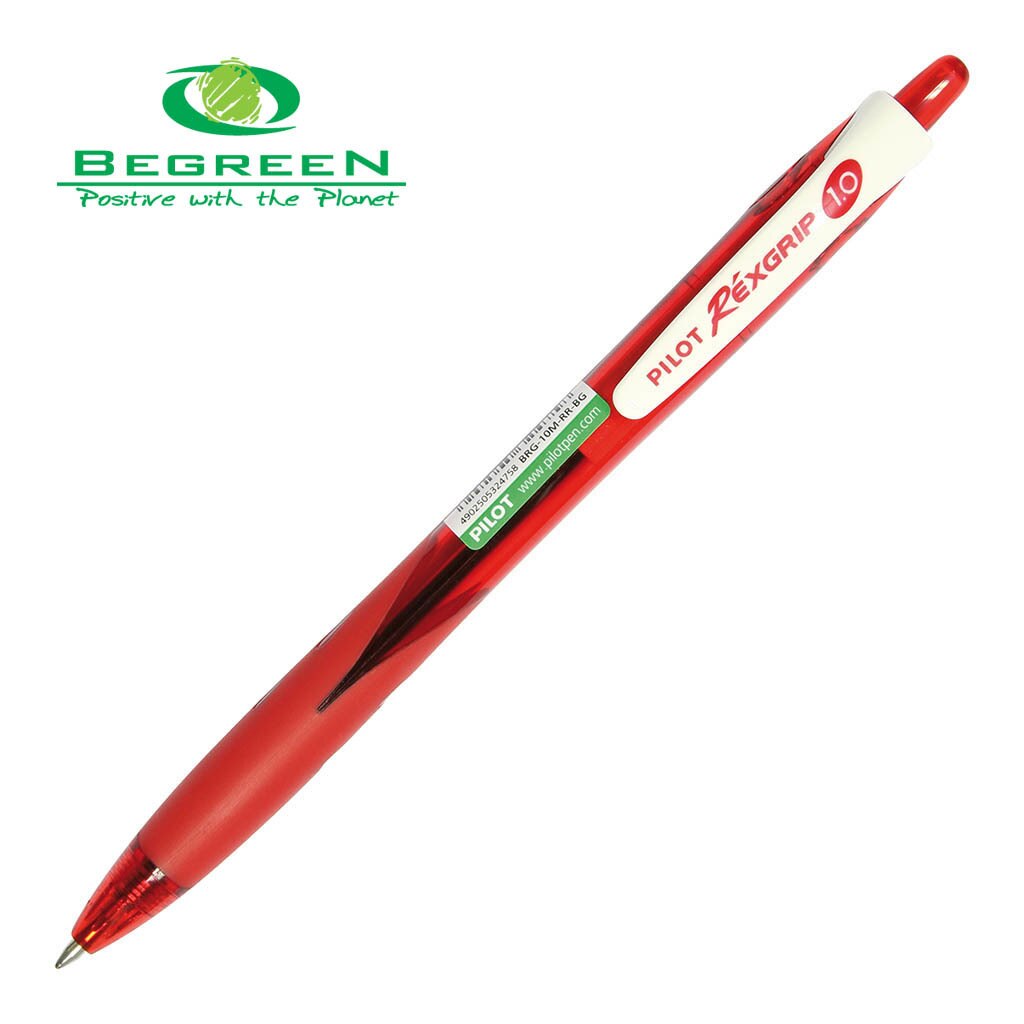 Pilot Begreen Rexgrip Ballpoint Pen Medium