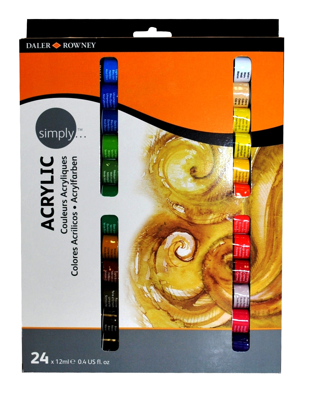 Daler Rowney Simply Acrylic Paint 24x12ml Set