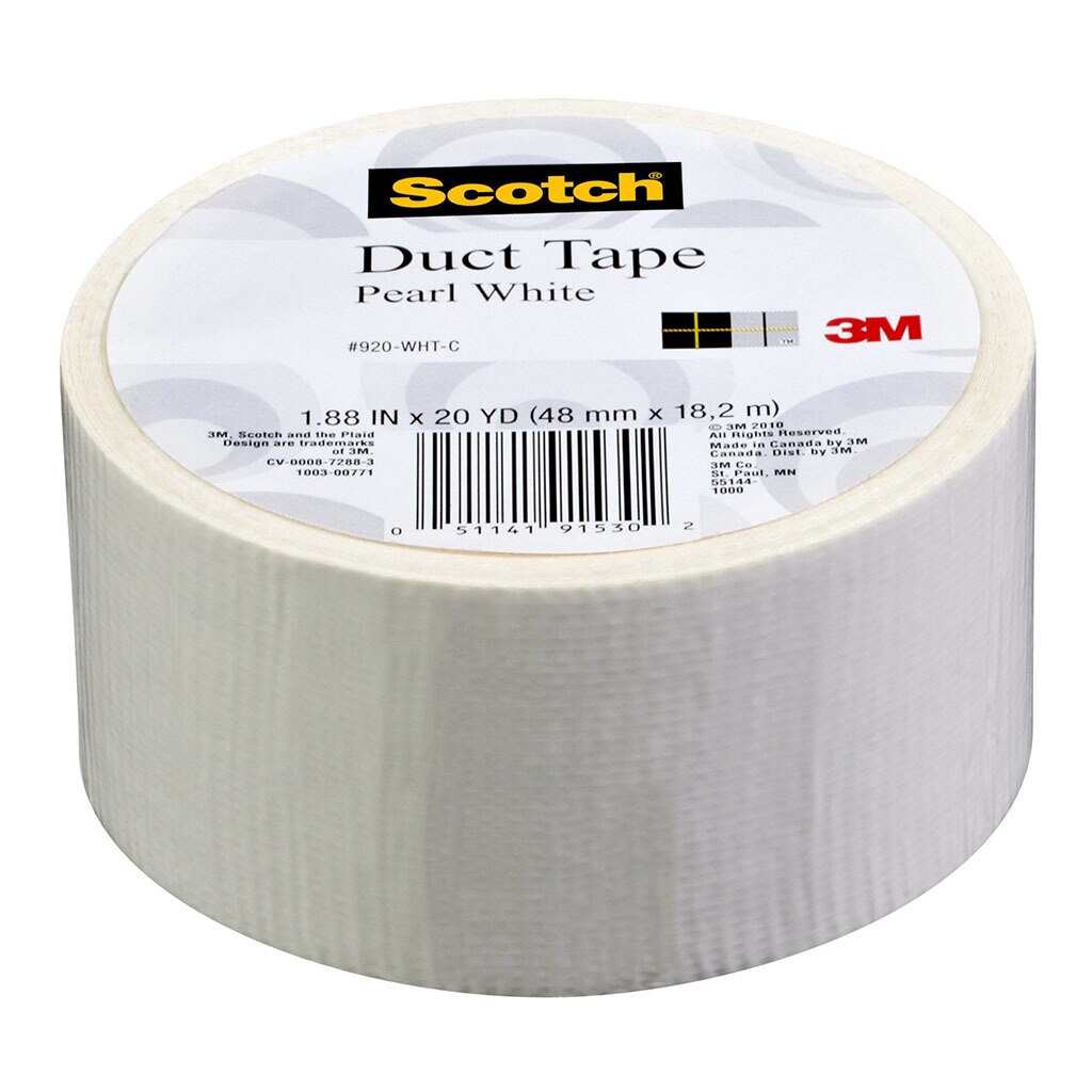 Scotch Expressions Pearl White Duct Tape 920 48mmx18.2m