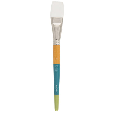 Princeton Snap! 9850 Short Handle White Taklon Stroke 1" Brush