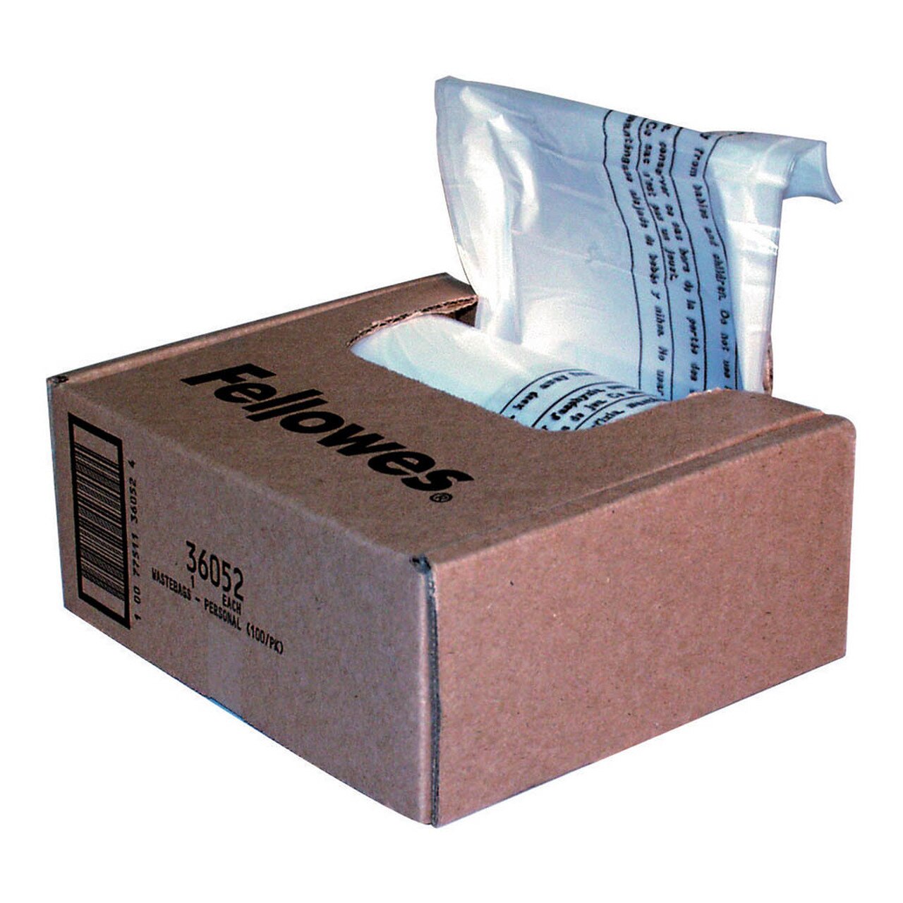 Fellowes Shredder Wastebags Home/soho 22-26l Pack Of 100