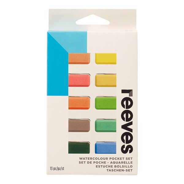 Reeves Watercolour Pocket Pan Paints Set of 12