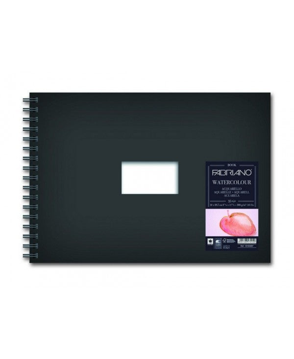 Fabriano Watercolour Spiral 300gsm 25 Sheet Books