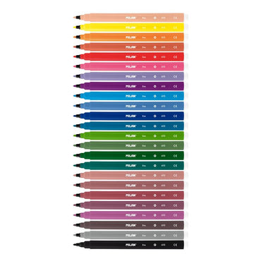 Milan Fine Tip Assorted Markers Set Of 24