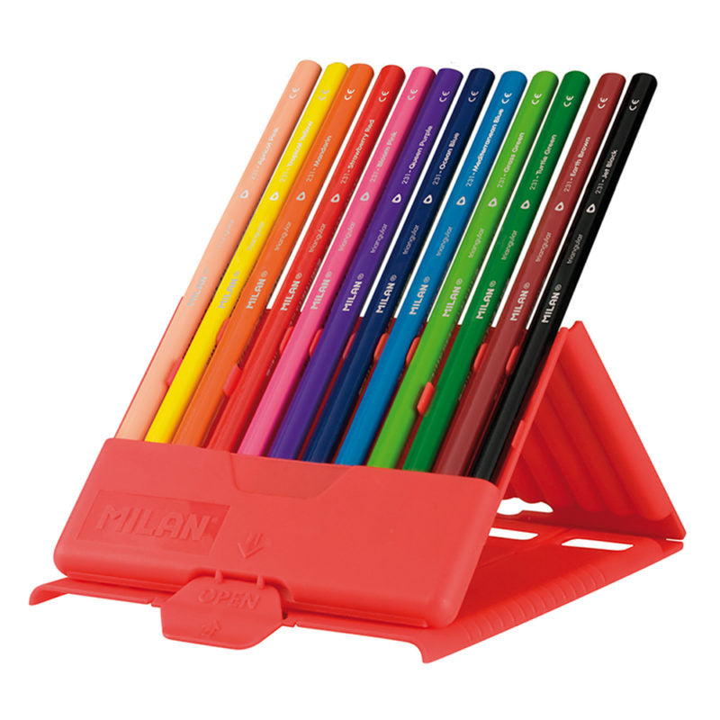 Milan Flexibox Triangular Colouring Pencils Set Of 12