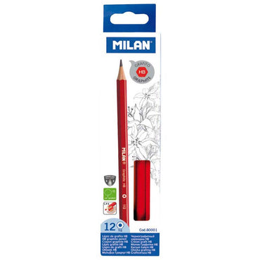 Milan Hb Hexagonal Graphite Pencils Set Of 12