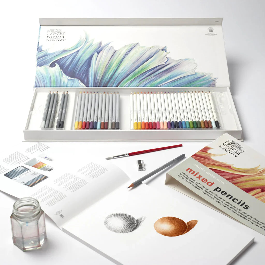 Winsor & Newton Studio Mixed Pencils Set Of 45