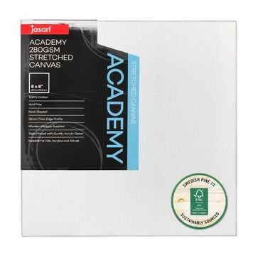 Jasart Academy 1.5 Inch Thick Edge Canvases Pack of 6