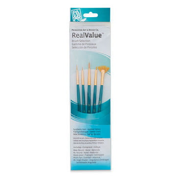Princeton Real Value Synthetic Golden Taklon 9170 Brushes Set Of 4